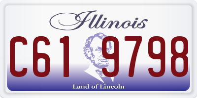 IL license plate C619798