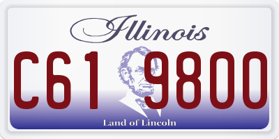 IL license plate C619800