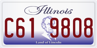 IL license plate C619808