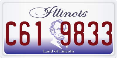 IL license plate C619833