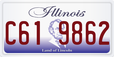IL license plate C619862