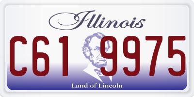 IL license plate C619975