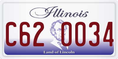 IL license plate C620034