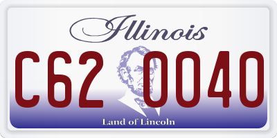 IL license plate C620040