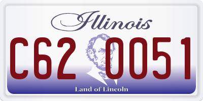 IL license plate C620051