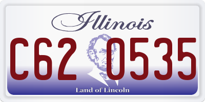 IL license plate C620535
