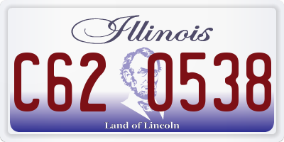 IL license plate C620538