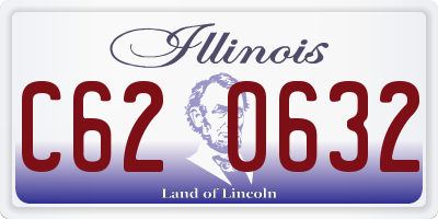 IL license plate C620632