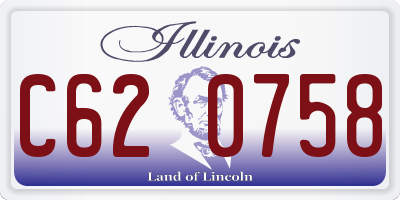 IL license plate C620758