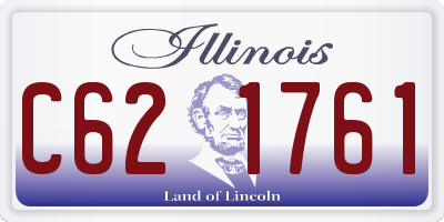 IL license plate C621761