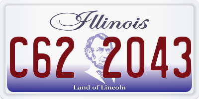 IL license plate C622043
