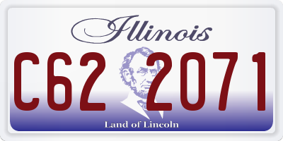 IL license plate C622071