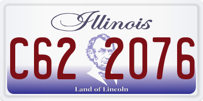 IL license plate C622076