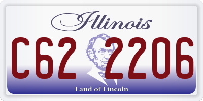 IL license plate C622206