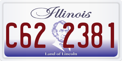IL license plate C622381