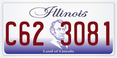 IL license plate C623081