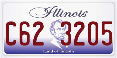 IL license plate C623205