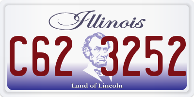 IL license plate C623252