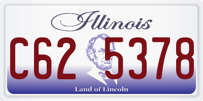IL license plate C625378
