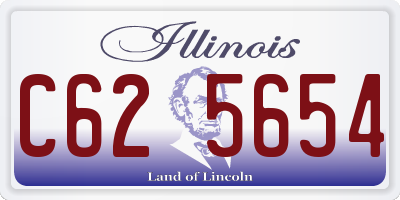 IL license plate C625654