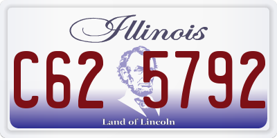 IL license plate C625792