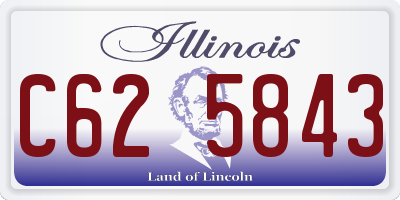IL license plate C625843