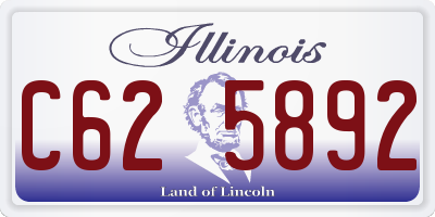 IL license plate C625892