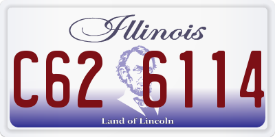 IL license plate C626114