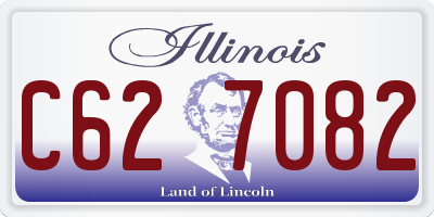 IL license plate C627082