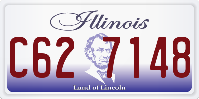IL license plate C627148