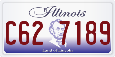 IL license plate C627189