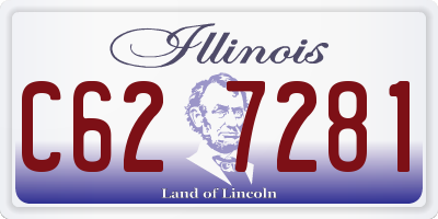 IL license plate C627281