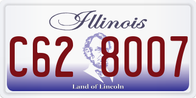 IL license plate C628007
