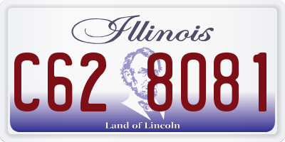 IL license plate C628081