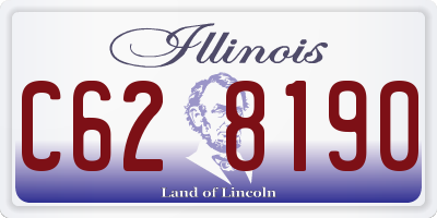 IL license plate C628190