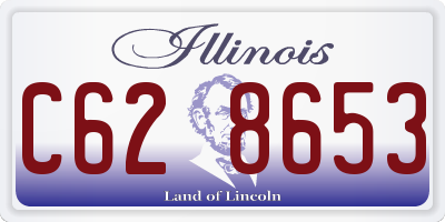 IL license plate C628653