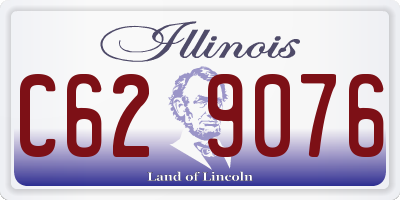IL license plate C629076