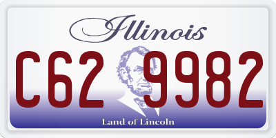 IL license plate C629982