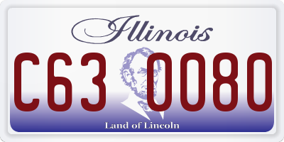 IL license plate C630080