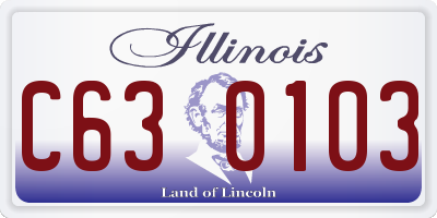 IL license plate C630103