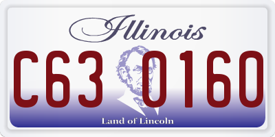 IL license plate C630160