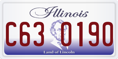 IL license plate C630190