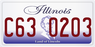 IL license plate C630203