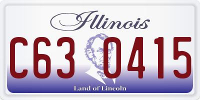 IL license plate C630415