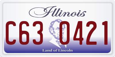IL license plate C630421