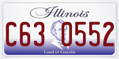 IL license plate C630552