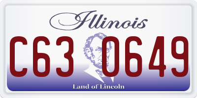 IL license plate C630649