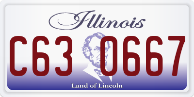 IL license plate C630667