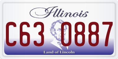 IL license plate C630887