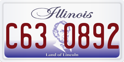 IL license plate C630892